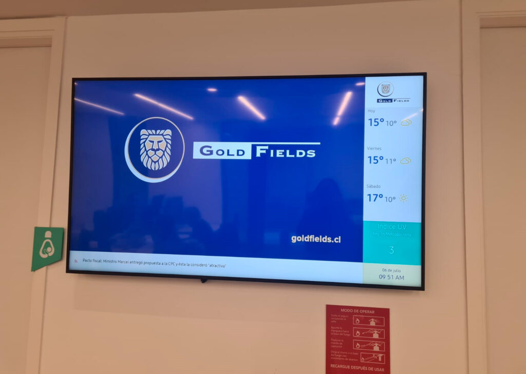 Cartelería Digital / Digital Signage - Golfields - Monitores informativos - Datos en vivo