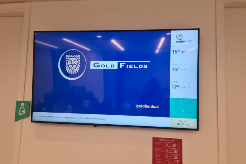 Cartelería Digital / Digital Signage - Golfields - Monitores informativos - Datos en vivo